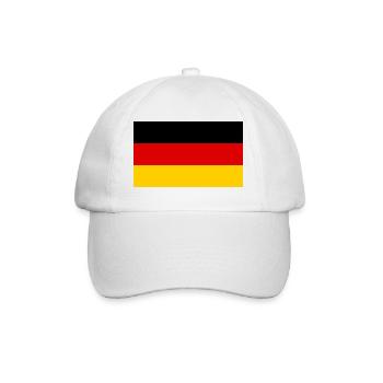 Deutschland - Baseballkappe - Weiß/Weiß - Vorne