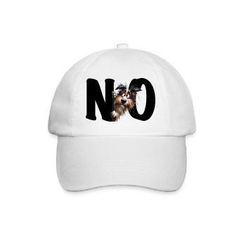 NON - Chien - Non - Non - Non - Non - Déclaration - Casquette classique - blanc/blanc - Devant