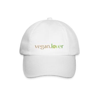 Veganer Liebhaber Kiwi - Baseballkappe - Weiß/Weiß - Vorne