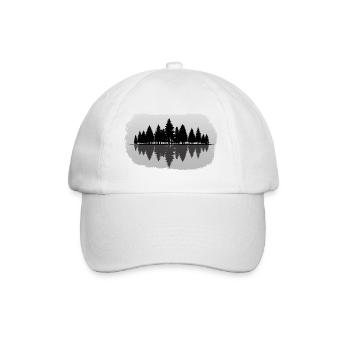 Forêt - Paysage forestier Nature Arbres - Casquette classique - blanc/blanc - Devant