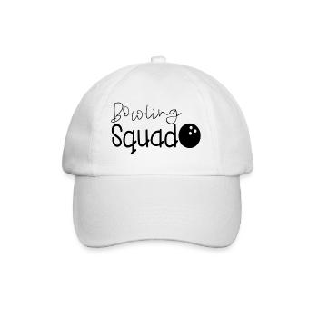 Bowling team team player squad - Baseball Cap - white/white - Front
