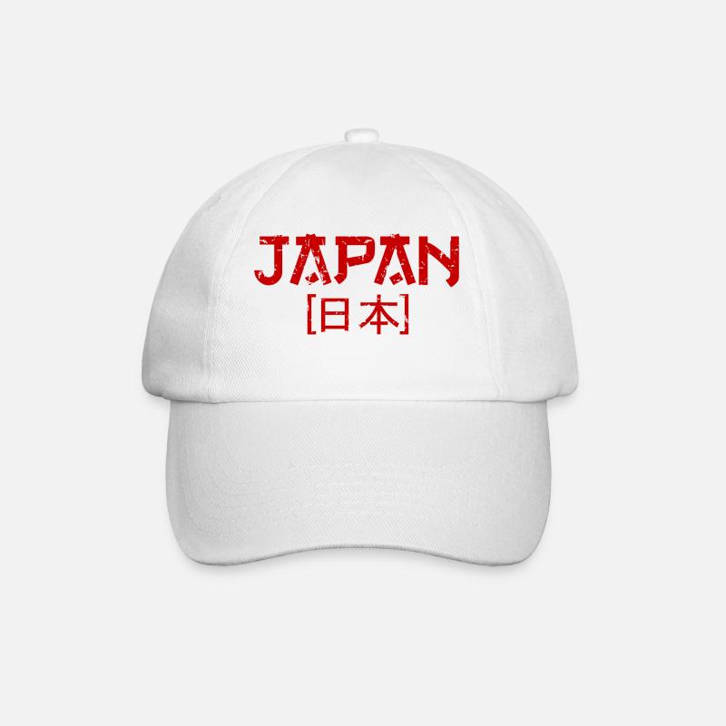 Japon lettrage Nihon - 日本 - Casquette classique - blanc/blanc