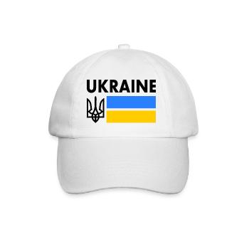 Ukraine - Baseballkappe - Weiß/Weiß - Vorne