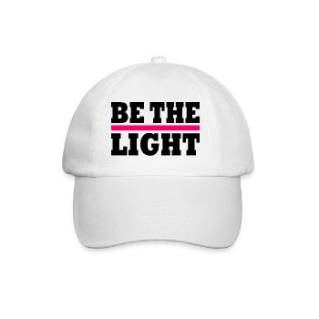 Be the light - Baseball Cap - white/white - Front