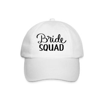 Bride Squad - Baseball Cap - white/white - Front