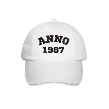 Anno 1987 Birthday Year of birth - Baseball Cap - white/white - Front