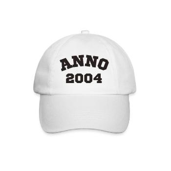 Anno 2004 Birthday Year of birth - Baseball Cap - white/white - Front