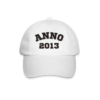 Anno 2013 Birthday Year of birth - Baseball Cap - white/white - Front