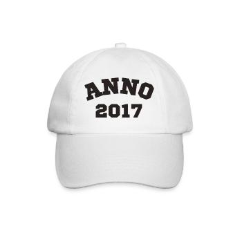 Anno 2017 Geburtstag Geburtsjahr - Baseballkappe - Weiß/Weiß - Vorne