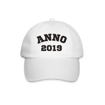 Anno 2019 Geburtstag Geburtsjahr - Baseballkappe - Weiß/Weiß - Vorne