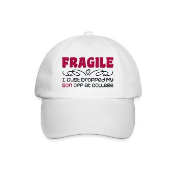 I Just Dropped My Son At College Drop Off For Moms - Casquette classique - blanc/blanc - Devant