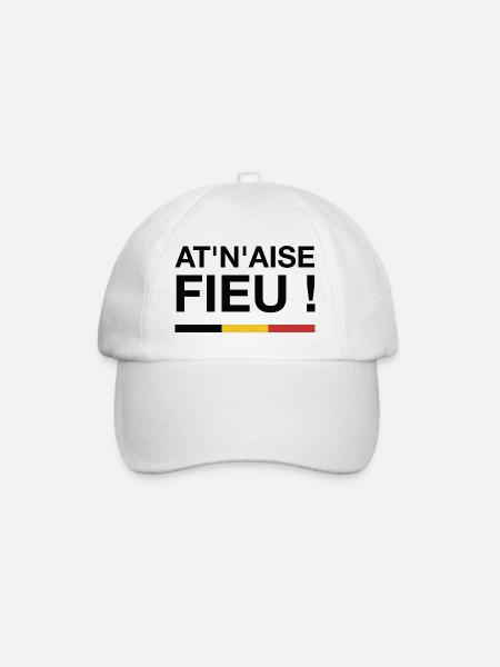 A't n'aise Fieu ! A ton aise Fieu ! (Dark) - Casquette classique - blanc/blanc