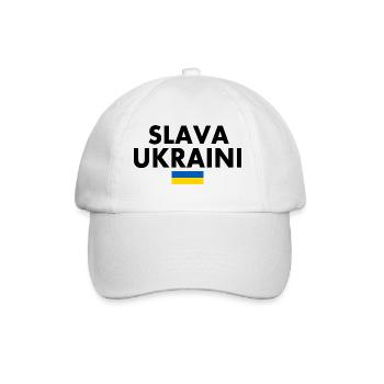 Slava ukraini - Baseball Cap - white/white - Front