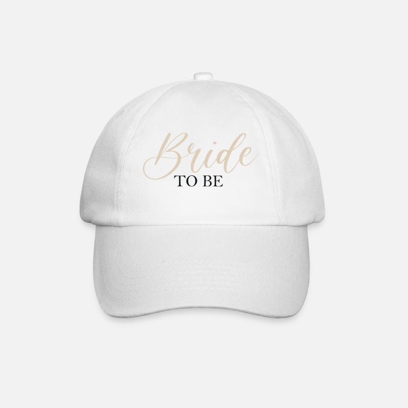 Bride To Be - Baseballkappe - Weiß/Weiß
