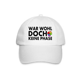 war wohl doch keine phase - Baseballkappe - Weiß/Weiß - Vorne