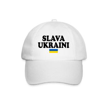 Slava ukraini - Casquette classique - blanc/blanc - Devant