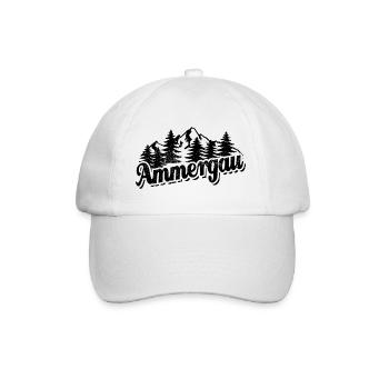 Ammergau - Wald und Berge Wandern Erholung - Baseballkappe - Weiß/Weiß - Vorne