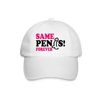 Same penis forever - Casquette classique - blanc/blanc - Devant
