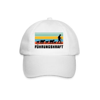 Führungskraft Schafe Hirte Geschenkidee Lustig - Baseballkappe - Weiß/Weiß - Vorne