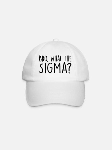 Bro, what the sigma ? - Casquette classique - blanc/blanc