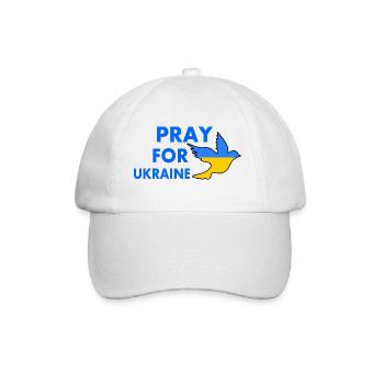 Ukraine - Baseballkappe - Weiß/Weiß - Vorne