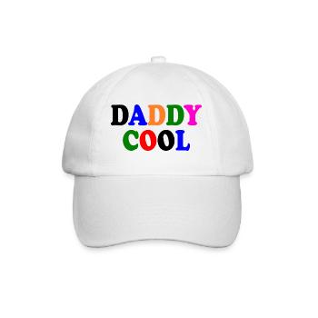 Daddy cool - Baseballkappe - Weiß/Weiß - Vorne