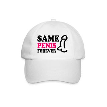 Same penis forever - Casquette classique - blanc/blanc - Devant
