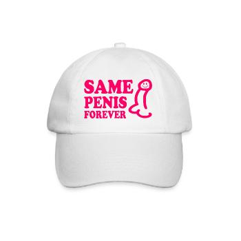 Same penis forever - Casquette classique - blanc/blanc - Devant