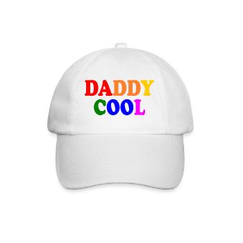 Daddy cool - Baseball Cap - white/white - Front