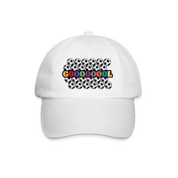 Goooooool Tor! Fußballfans Geschenk Fußballer - Baseballkappe - Weiß/Weiß - Vorne
