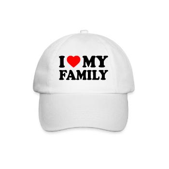 I love my family - Casquette classique - blanc/blanc - Devant