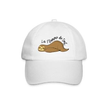 La flemme de tout / paresseux / dormir / fatigue - Casquette classique - blanc/blanc - Devant