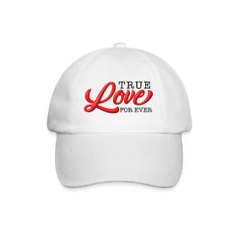 Le véritable amour pour toujours - Casquette classique - blanc/blanc - Devant