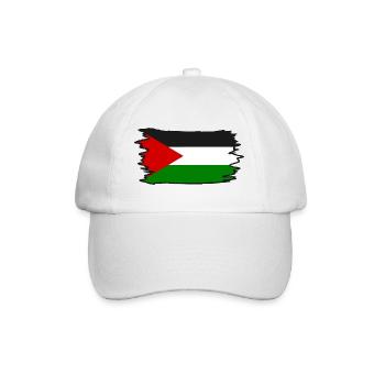 Free palestine - Baseballkappe - Weiß/Weiß - Vorne