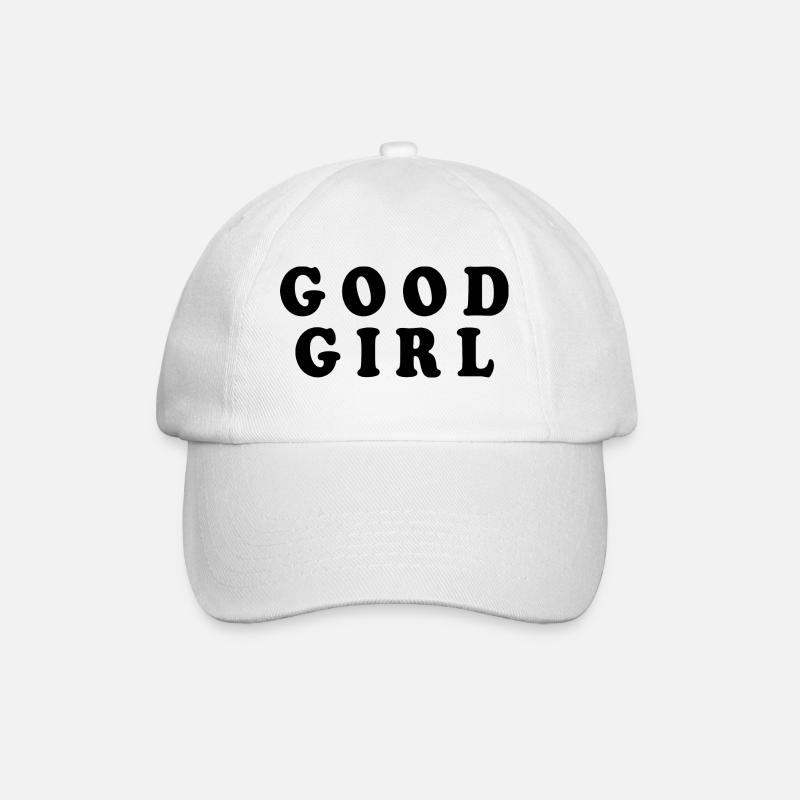 Good girl - Baseballkappe - Weiß/Weiß