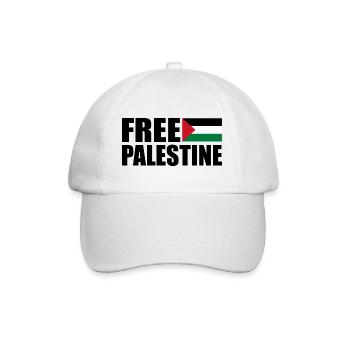 Free palestine - Baseball Cap - white/white - Front