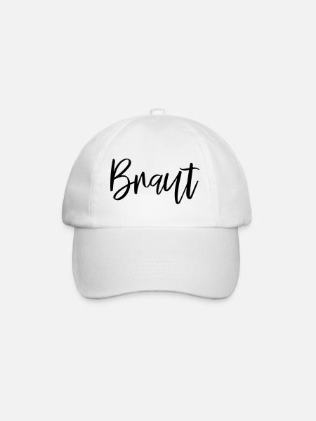 Braut Hochzeit JGA - Baseballkappe - Weiß/Weiß