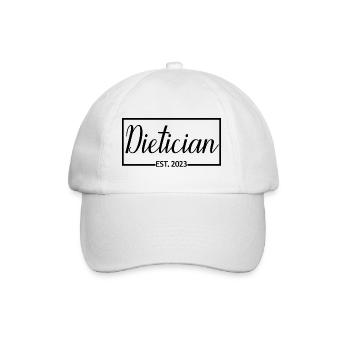 Dietician Est. 2023 Graduated Dietician Student - Baseball Cap - white/white - Front