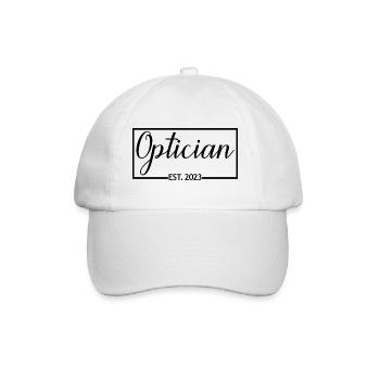 Opticien Est. 2023 Futur Opticien Hommes Femmes - Casquette classique - blanc/blanc - Devant