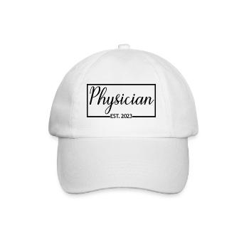 Médecin Est. Étudiant diplômé en médecine 2023 - Casquette classique - blanc/blanc - Devant