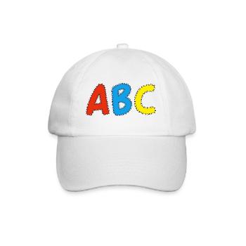 ABC - Schulstart, Schulkind - Baseballkappe - Weiß/Weiß - Vorne
