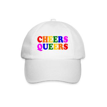 Cheers queers - Baseball Cap - white/white - Front