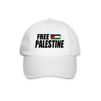 Free palestine - Baseball Cap - white/white - Front