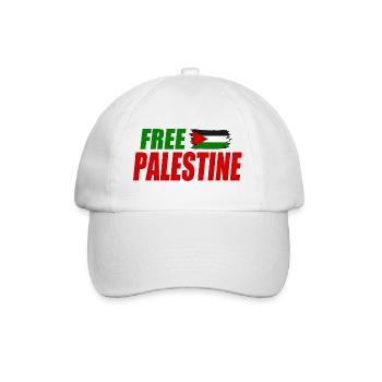 Free palestine - Casquette classique - blanc/blanc - Devant