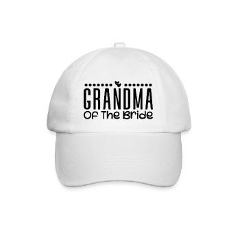 Grandma Of The Bride Wedding Party Family Wedding - Casquette classique - blanc/blanc - Devant