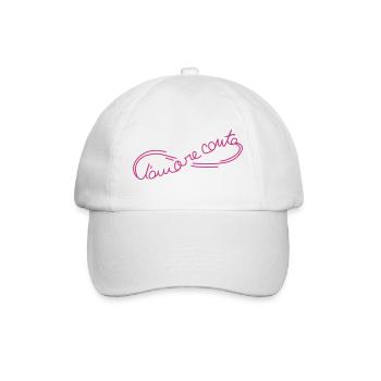 l'amore_conta_ac4 - Baseball Cap - white/white - Front
