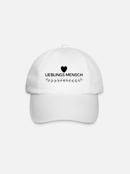 Lieblingsmensch - Baseballkappe - Weiß/Weiß