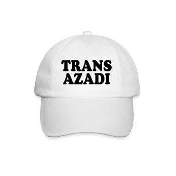 Trans azadi - Baseballkappe - Weiß/Weiß - Vorne