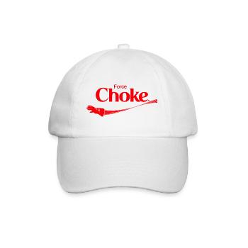 Choke Funny - Baseball Cap - white/white - Front