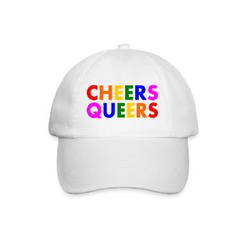 Cheers queers - Baseball Cap - white/white - Front